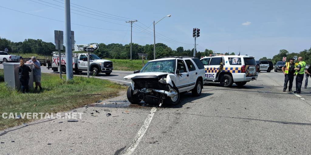 Crash in Calvert County Sends One to Trauma Center Southern Maryland