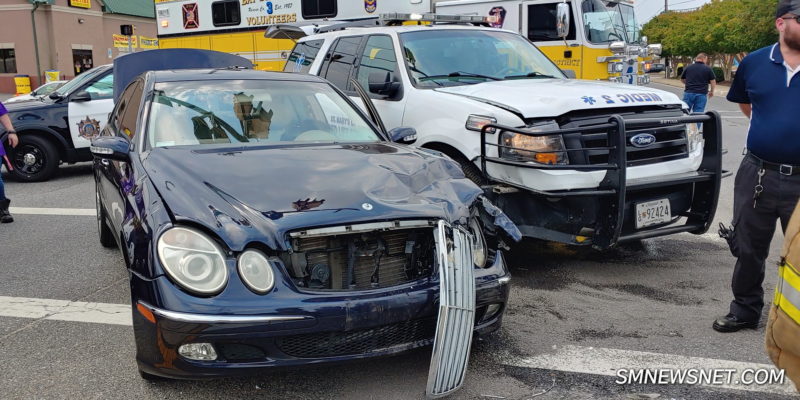 Medic Unit Involved in Motor Vehicle Accident in Lexington Park