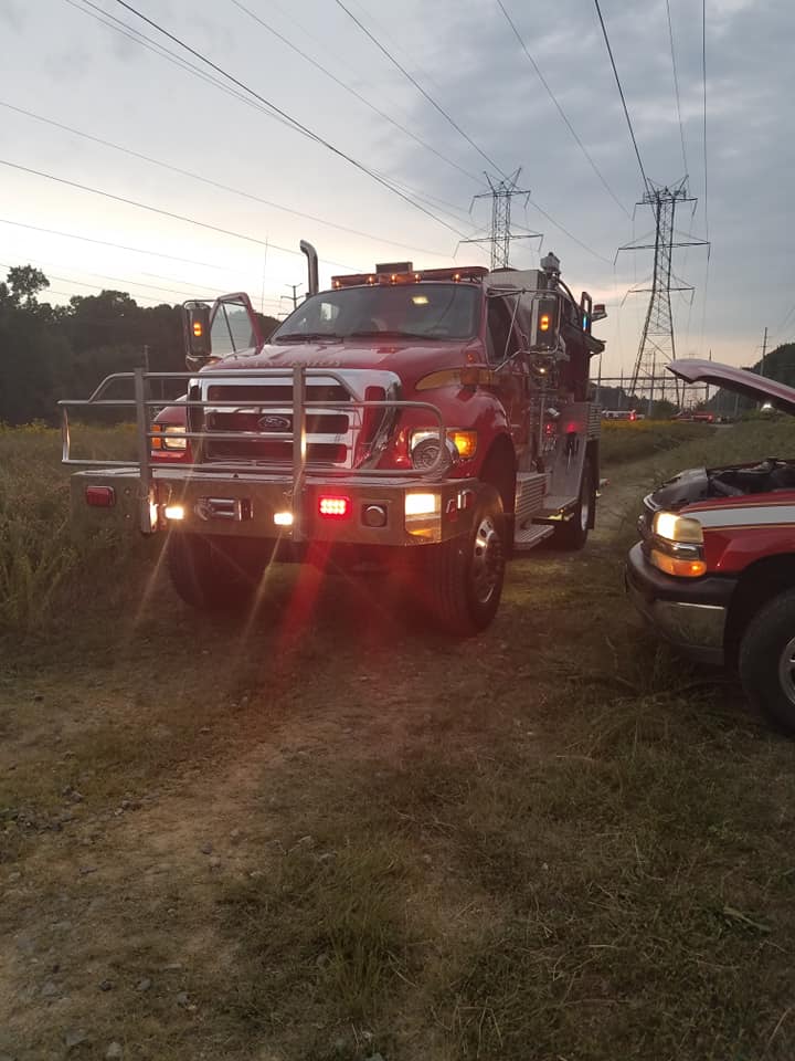 Firefighters Currently Fighting Large Brush Fire in La Plata After a