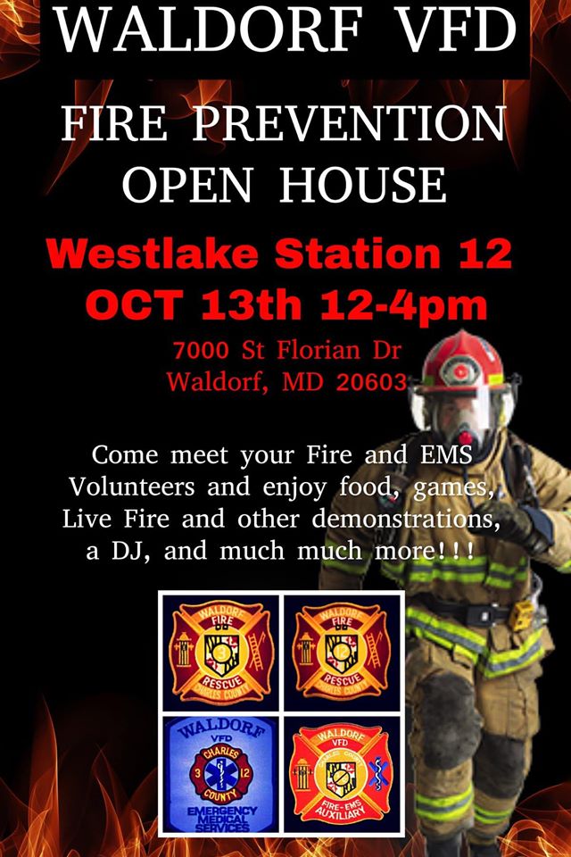 Waldorf Volunteer Fire Department Hosting Annual Open House on Sunday