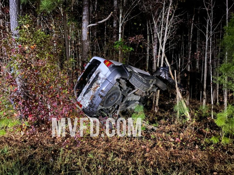 One Injured After Single Vehicle Crash in Mechanicsville