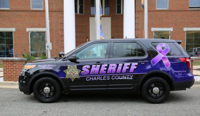 Charles County Sheriff’s Office Unveils New Domestic Violence Awareness Vehicle