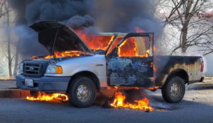 VIDEO: Firefighters Respond to Vehicle Fire in Great Mills