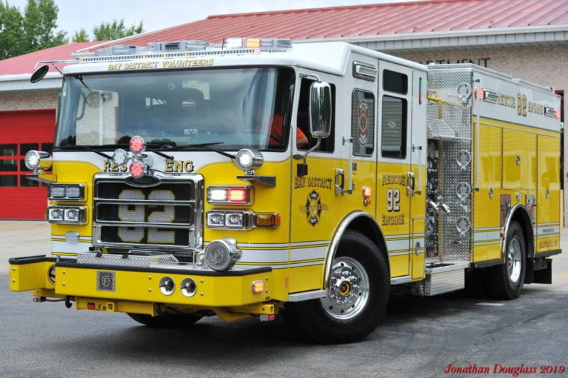 Bay District Volunteer Fire Department Places New Rescue Engine 92 in ...