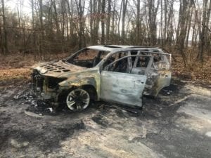 Stolen Vehicle Found Fully Engulfed in Mechanicsville, Police Currently Investigating Vehicle Break-in and Vehicle Stolen from Same Street