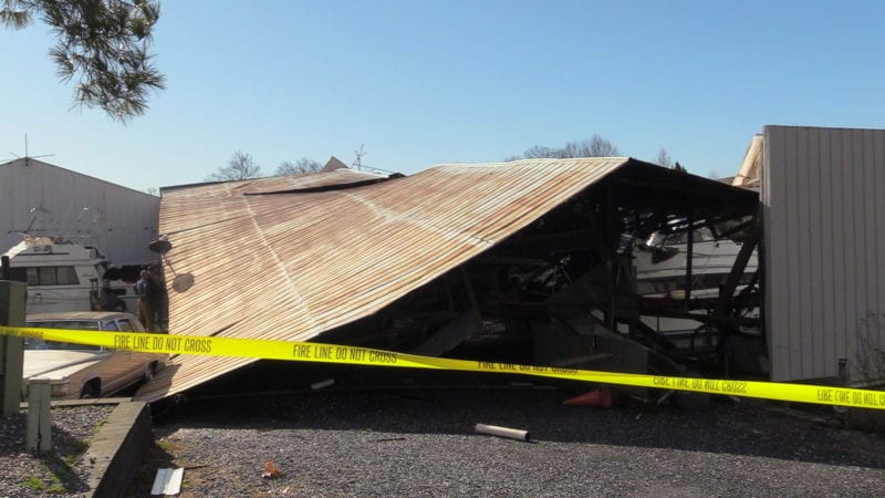 No Injuries Reported After Structure Collapse at Beacon Marina in Solomons