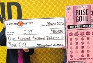 St. Mary’s County Woman Wins $100,000 with Scratch-off at California Sheetz