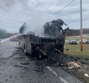 Firefighters Respond to Motorhome Fire in Prince Frederick