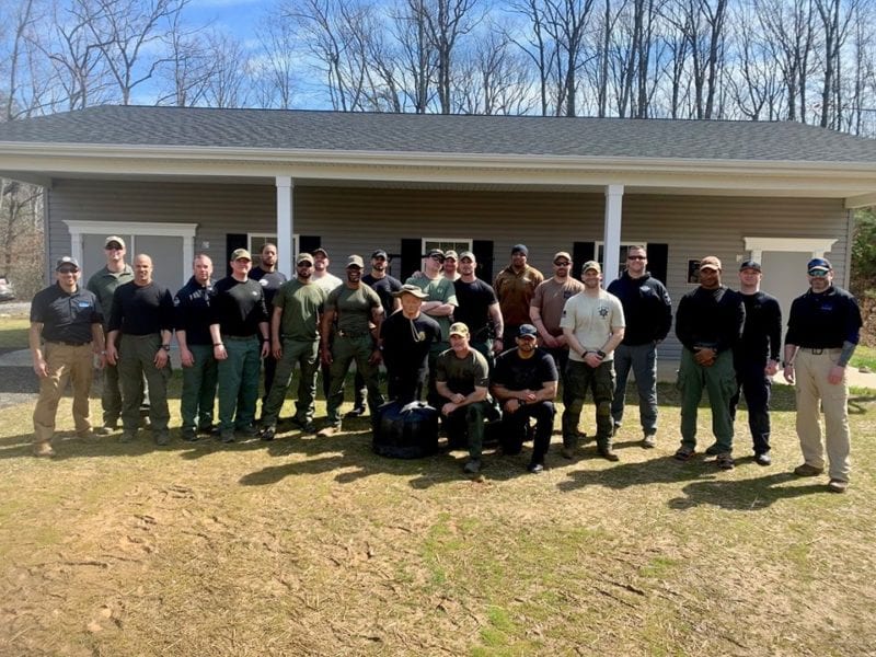 Officers from the Maryland State Police, St. Mary’s, Calvert, Charles, and Prince George’s County Police Complete Active Shooter Course in Calvert County
