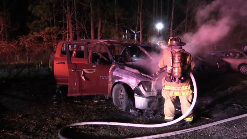 Firefighters Respond to Vehicle Fire in Lexington Park