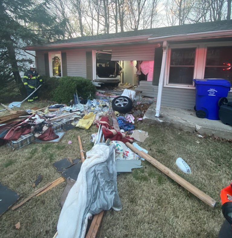 No Injuries After Vehicle Hits Multiple Houses in Bryans Road