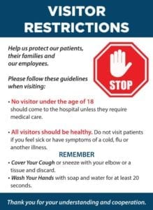 CalvertHealth Medical Center Restricts Visitors During Peak Flu Season