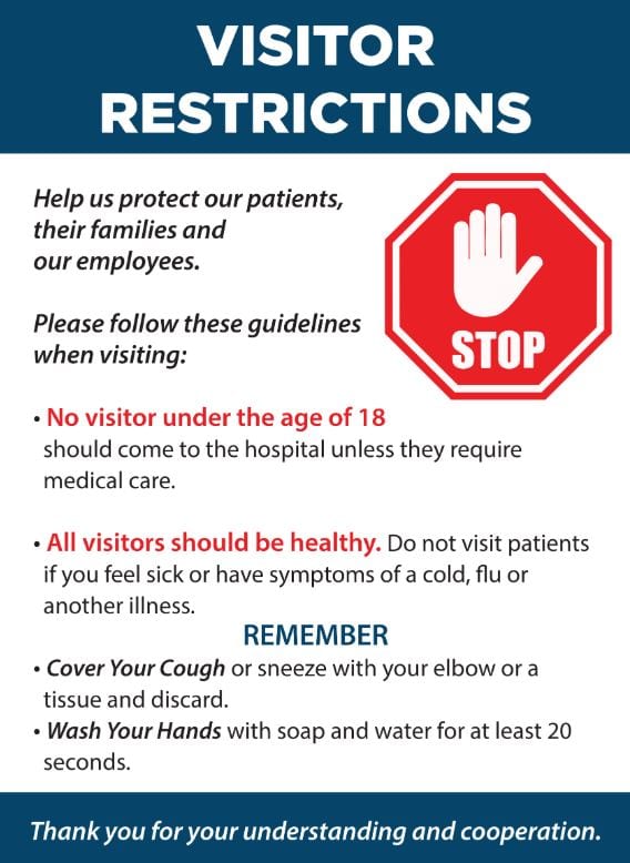 CalvertHealth Medical Center Restricts Visitors During Peak Flu Season