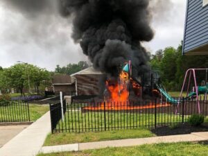 Playground Fire in Anne Arundel Causes $30,000 in Damage, Fire Under Investigation