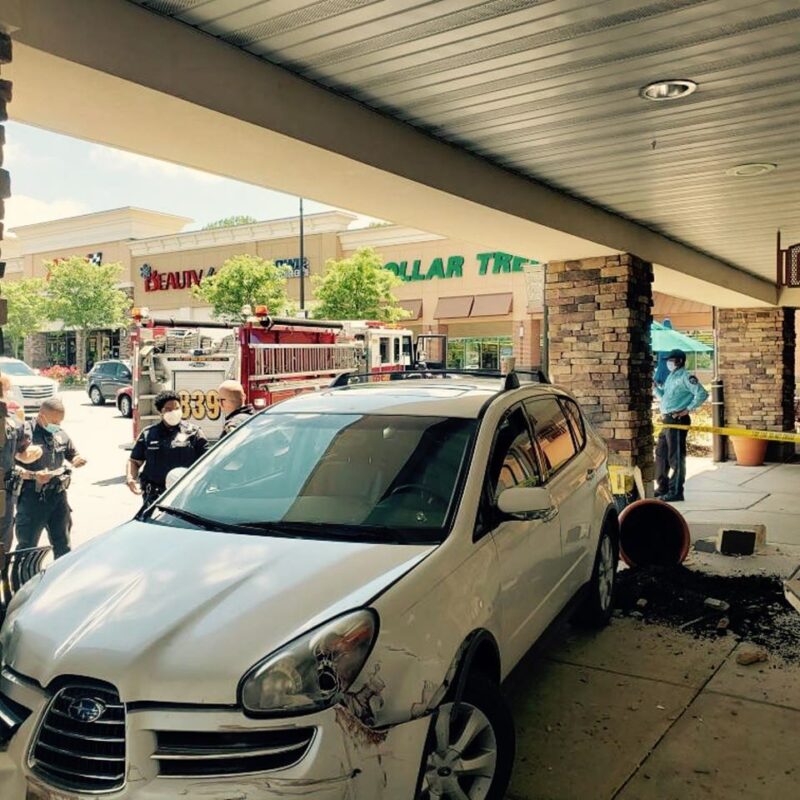 Minor Injuries Reported After Vehicle Strikes Building in Bowie