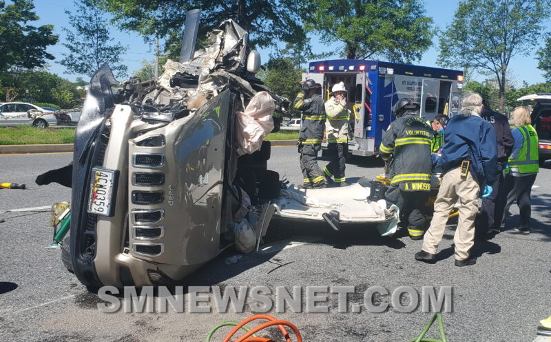 VIDEO: Single Vehicle Rollover in California Sends One to Trauma Center