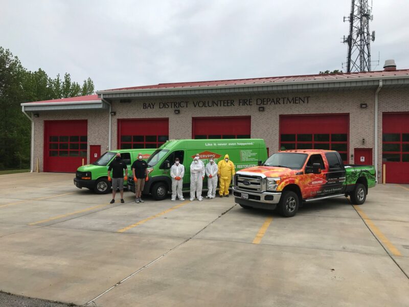 Servpro Provides Decontamination for First Responders and Emergency Response Apparatus and Stations Across  St. Mary’s and Calvert County
