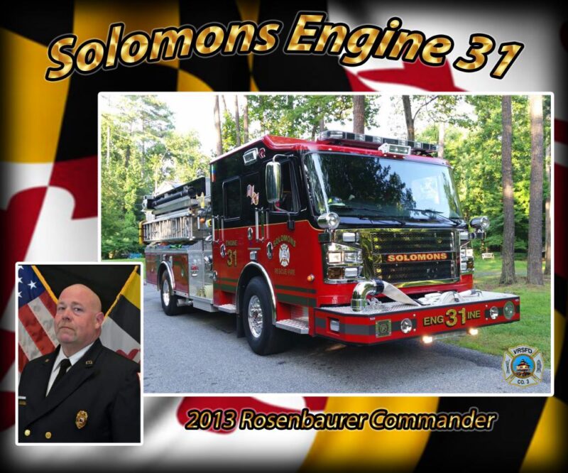 Solomons Volunteer Rescue Squad and Fire Department Dedicate Engine 31 to Career Firefighter Walter Taylor