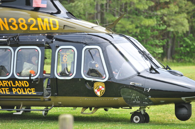 Maryland State Police Helicopter Trooper 6 Crew Rescue Kayaker In Caroline County