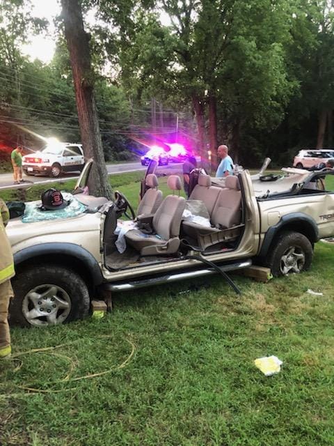 One Transported to Trauma Center After Single Vehicle Rolls Over Multiple Times in Bushwood