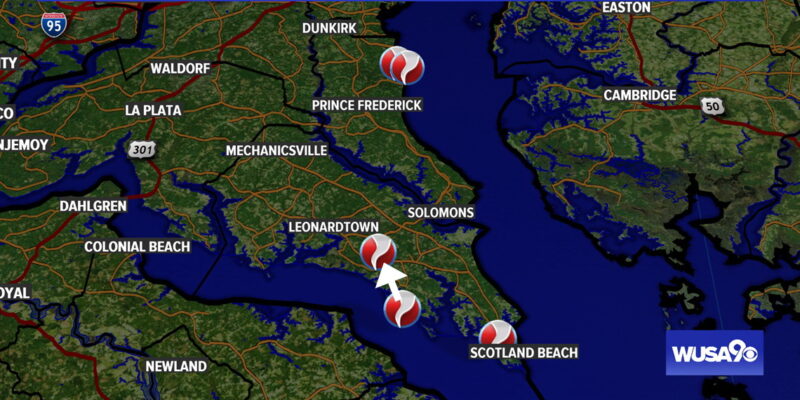 National Weather Service Confirms Three Separate Tornados in St. Mary’s and Calvert County