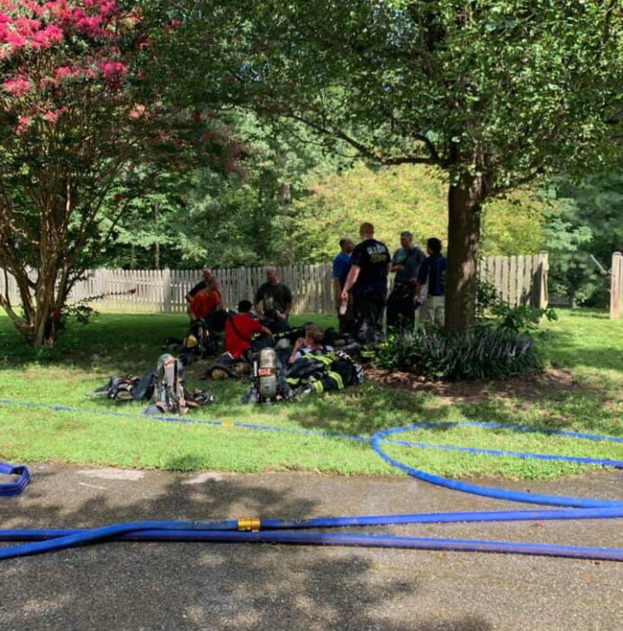 No Injuries Reported, Three Adults and Two Dogs Displaced After House Fire in Lusby Southern