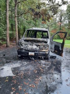 State Fire Marshal Investigating Vehicle Fire in White Plains