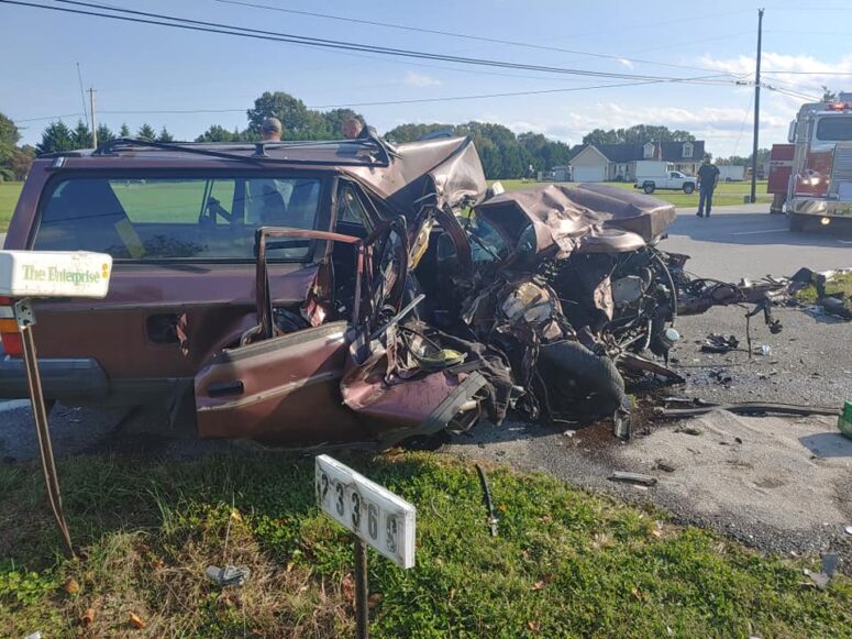 One Transported to Area Trauma Center After Head-on Collision in Clements