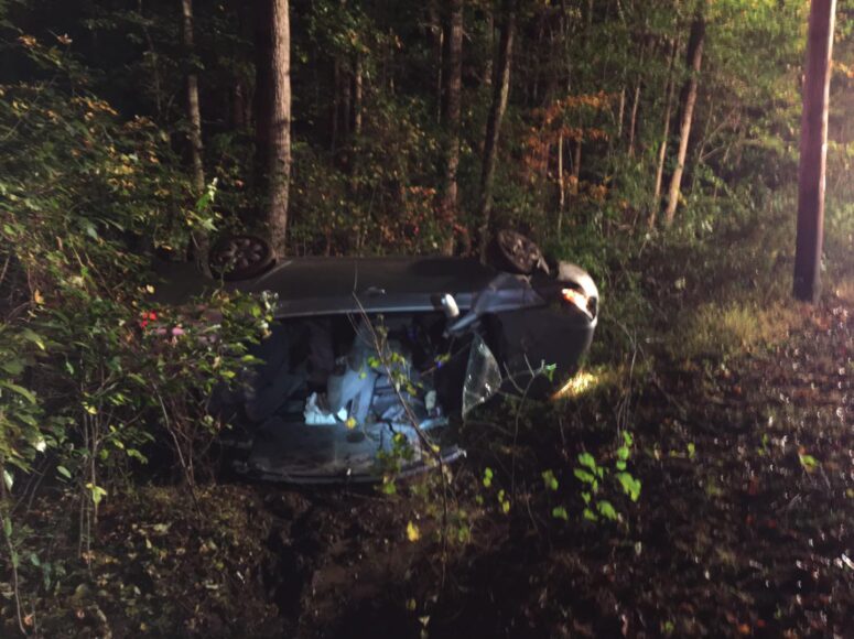 AUDIO: Police Investigating Single Vehicle Rollover in La Plata That Sends Operator to Trauma Center