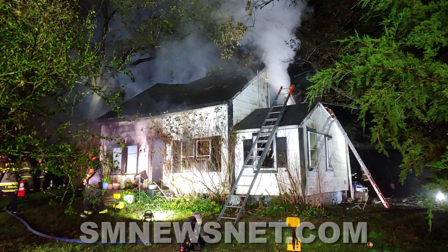 UPDATE Three Injured After Early Morning House Fire in Lusby, Cause of Fire Remains Under
