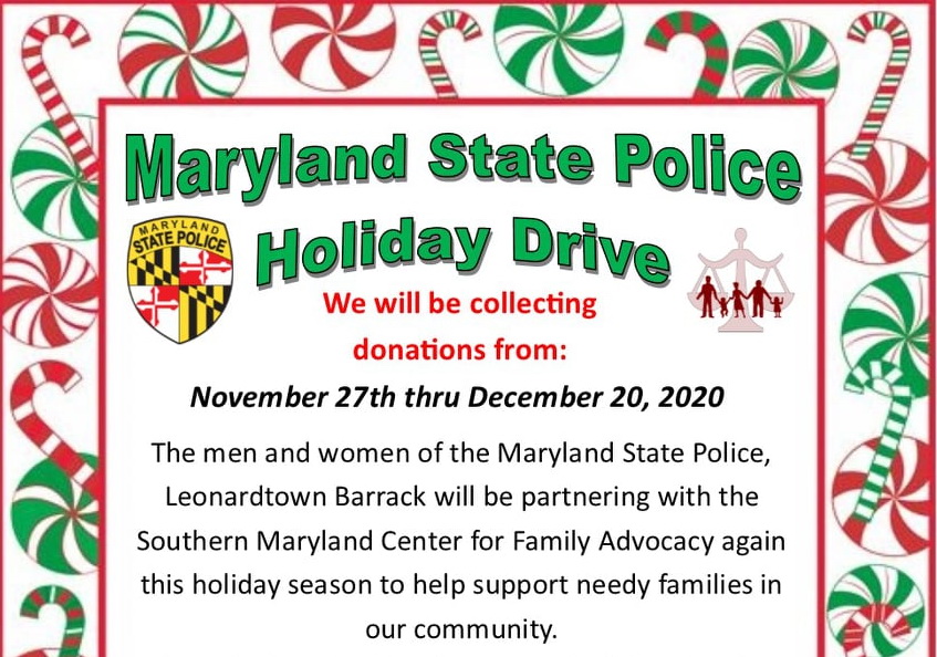 Citizens Asked to Participate in the Maryland State Police Holiday
