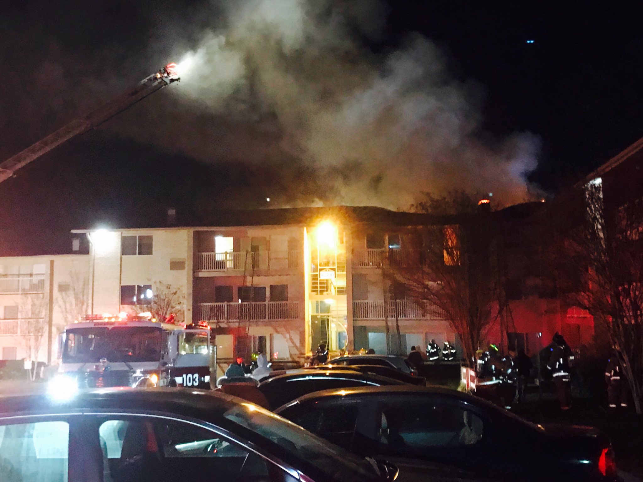 2Alarm Apartment Fire in Laurel Displaces 24 Occupants, Fire Currently