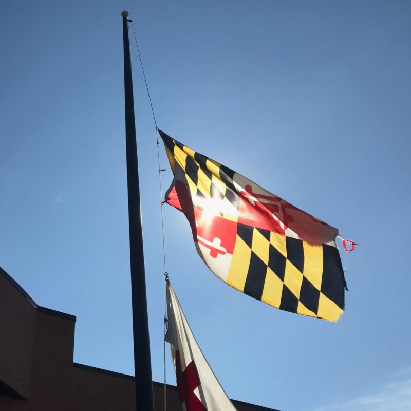 Flags Lowered in Honor of Maryland Senate President Emeritus Thomas V. Mike Miller
