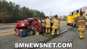 VIDEO: Hit and Run Driver Flown to Area Trauma Center After Causing Two Motor Vehicle Collisions in Lexington Park