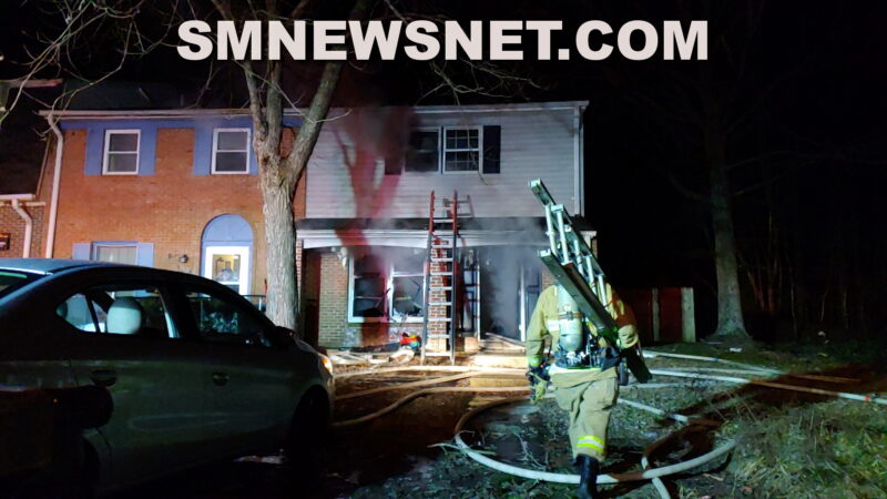 VIDEO: Five Displaced After House Fire in Lexington Park, No Injuries Reported