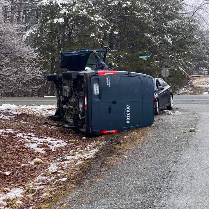 Minor Injuries Reported After Rollover Collision in Mechanicsville