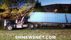 No Injuries Reported After Tractor-Trailer Leaves Roadway and Strikes Tree in Hollywood