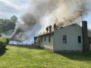 Barn and House Severely Damaged After Fire in Hughesville, No Injuries Reported, One Cat Saved