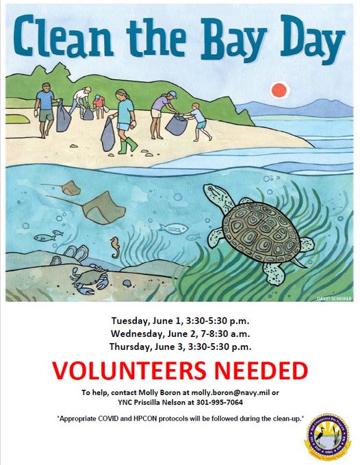 NAS Patuxent River Seeking Volunteers for Clean the Bay Day on June 1st to June 3rd