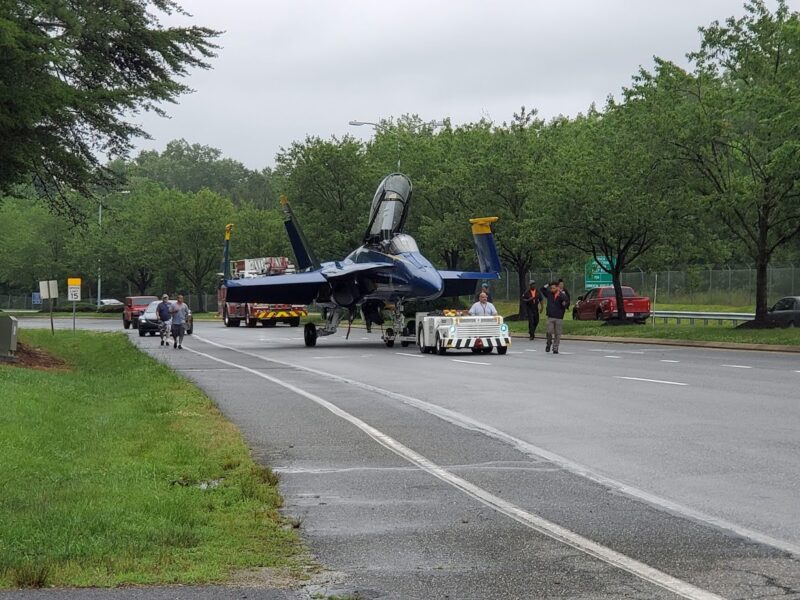 Blue Angel 7 Makes Final Flight to NAS Patuxent River, Will Be Placed