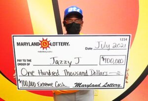“Jazzy J” of Fort Washington plans to use his $100,000 big win to take his wife on their 50th wedding anniversary.