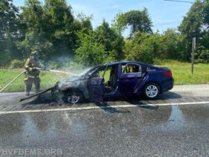 No Injuries Reported After Vehicle Fire in Waldorf