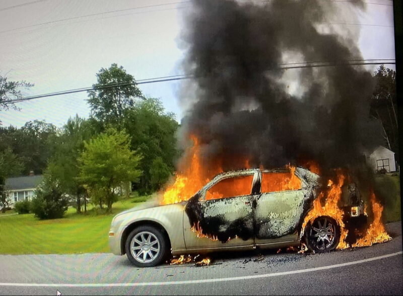 Firefighters Respond to Vehicle Fire in Leonardtown