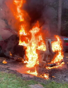 VIDEO: No Injuries Reported After Firefighters Respond to Vehicle Fire in Park Hall