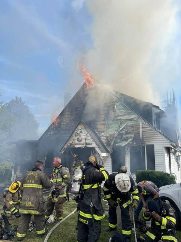 State Fire Marshal Investigating House Fire in Huntingtown, One Firefighter Injured