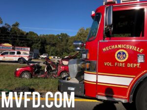 Two Flown to Area Trauma Center with Serious Injuries After Mechanicsville Motor Vehicle Collision