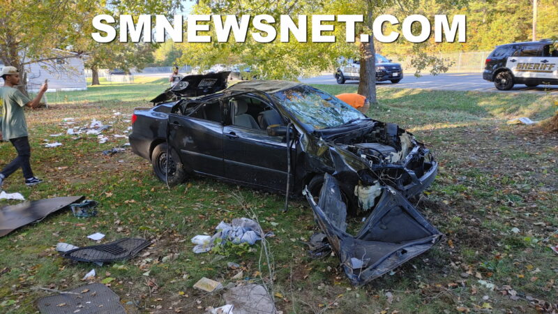 No Injuries Reported After Single Vehicle Rollover in Lexington Park