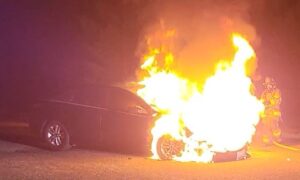 EXCLUSIVE VIDEO: Firefighters Respond to Car Fire in Lexington Park
