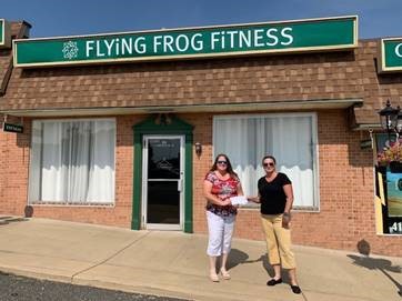 Flying Frog Fitness Fundraiser Raises $300 for Calvert Hospice