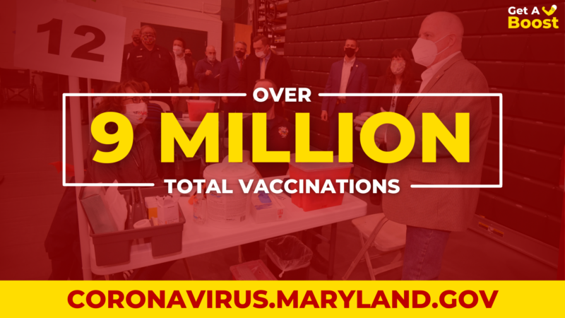 Vaccine Milestone: Governor Hogan Announces Maryland Surpasses 9 Million Vaccinations